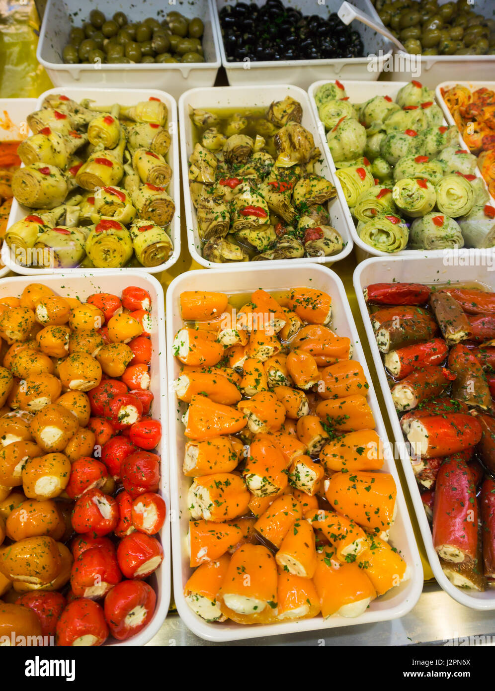 Mixed Antipasto. Different types of Antipasto Stock Photo Alamy