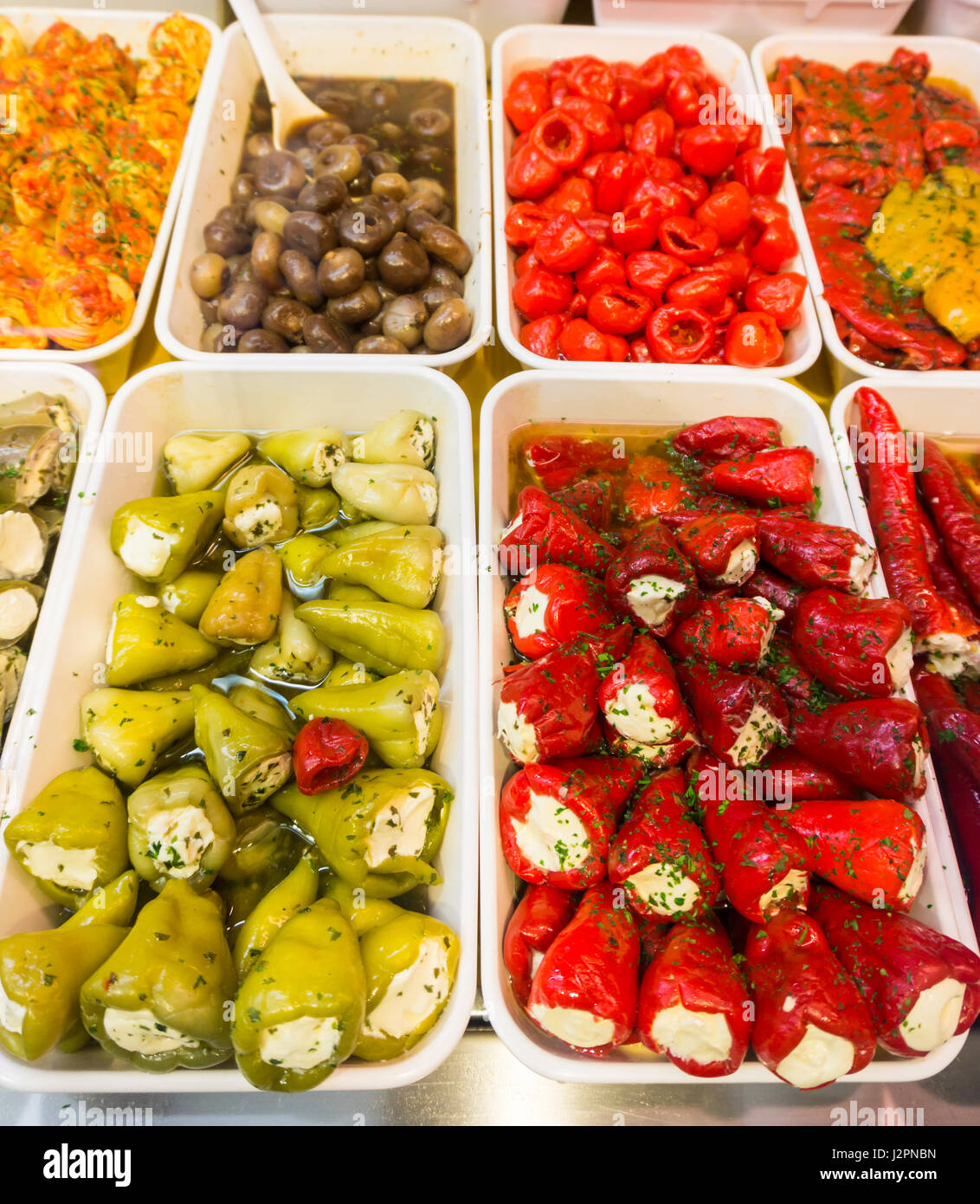 Mixed Antipasto. Different types of Antipasto Stock Photo Alamy