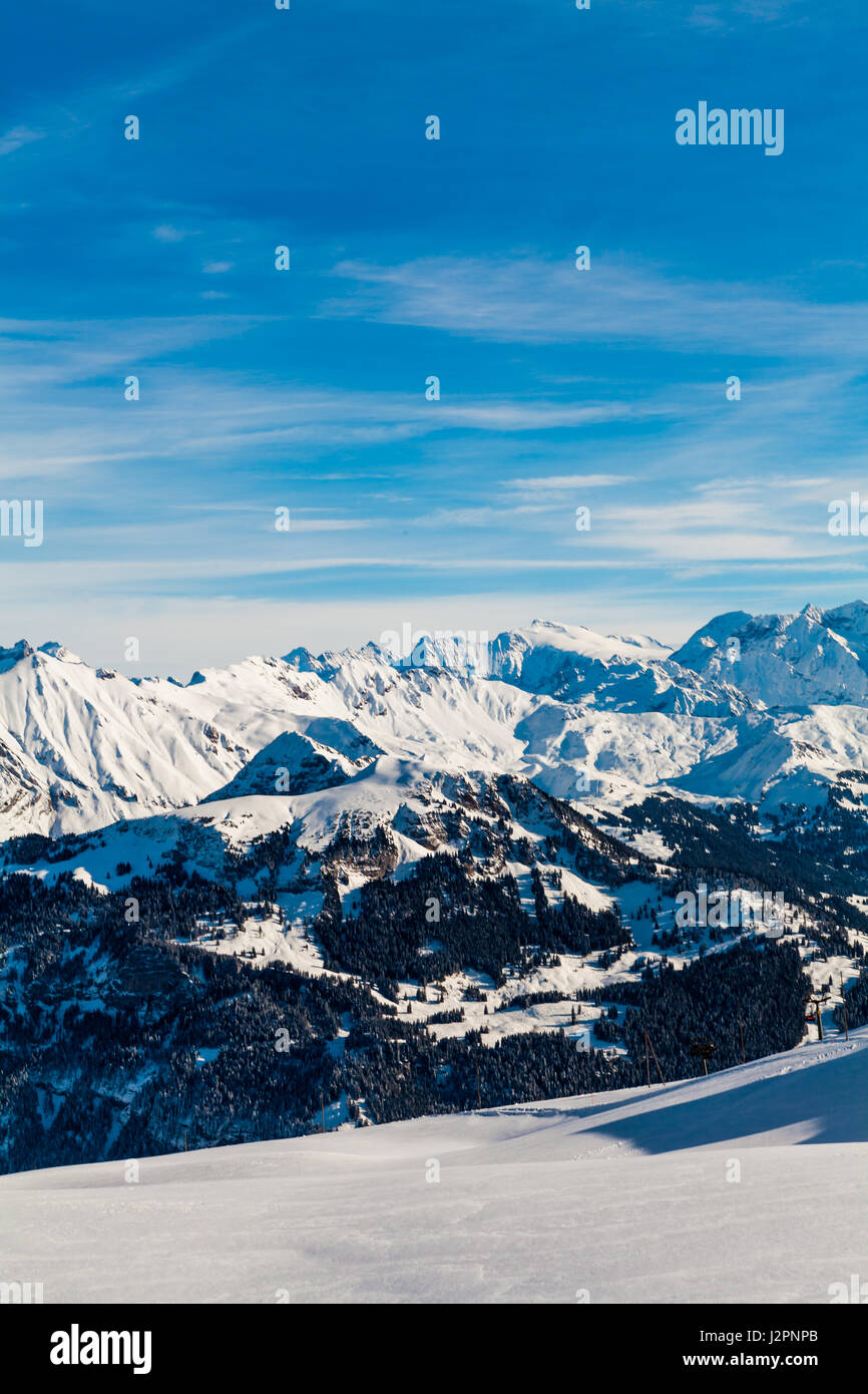 High mountains under snow in the winter hi-res stock photography and ...