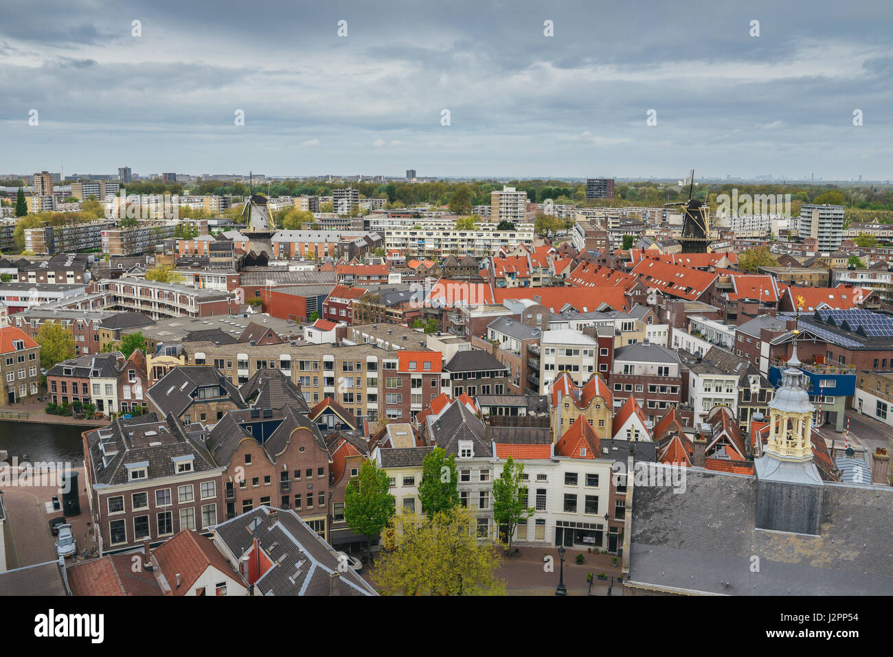 Schiedam, Netherlands aerial view Stock Photo