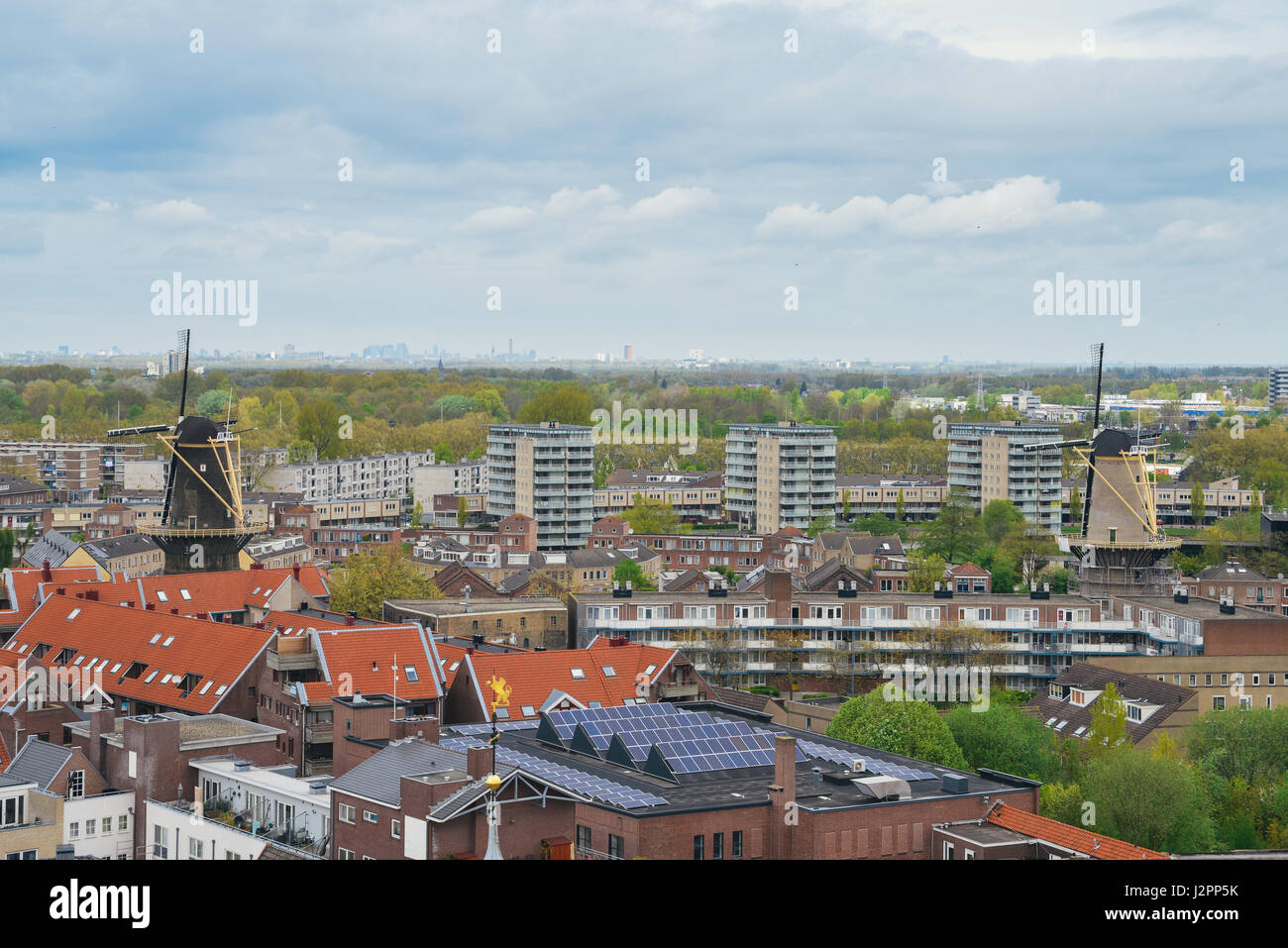 Schiedam, Netherlands aerial view Stock Photo