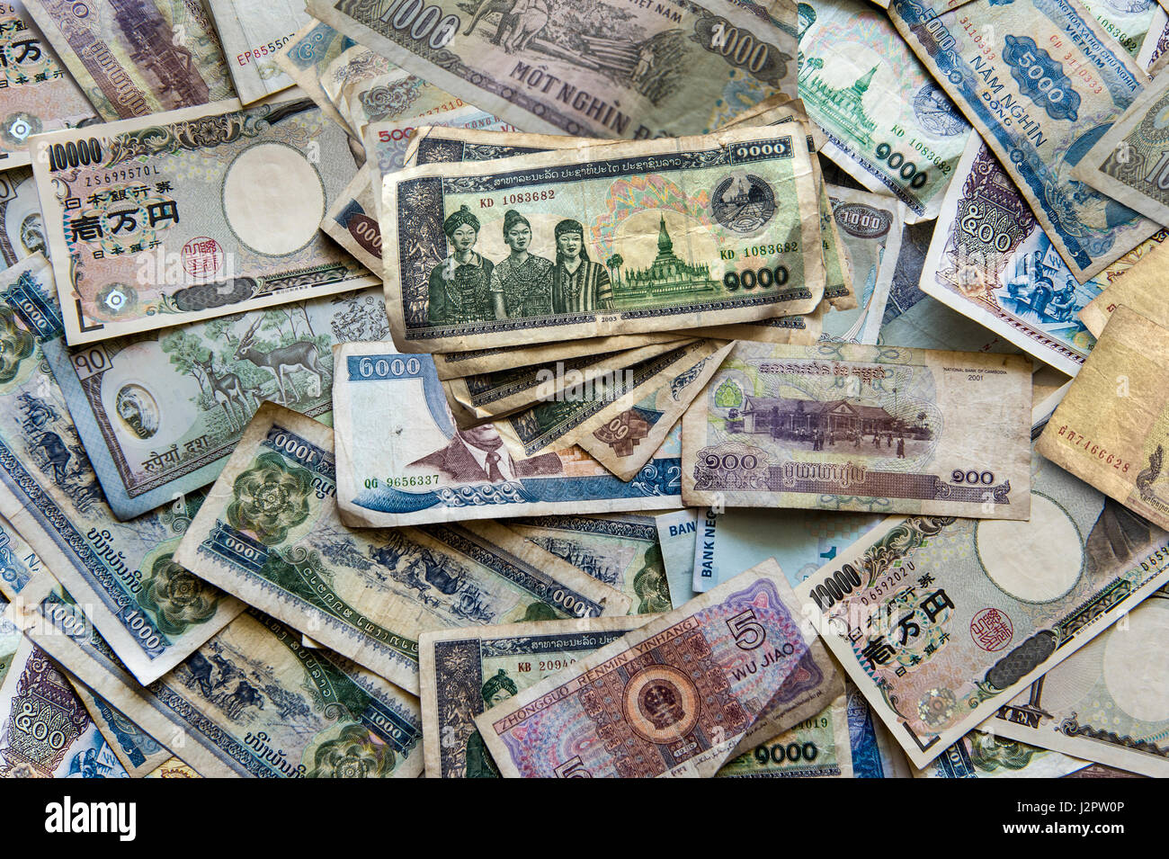 International Currency, Asian Bank Note Stock Photo - Alamy