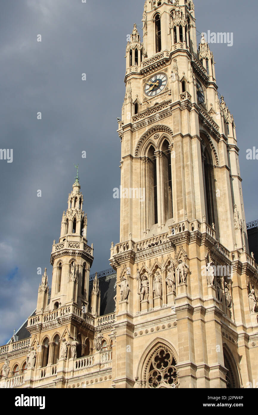 The town hall (Rathaus) of Vienna (Austria Stock Photo - Alamy