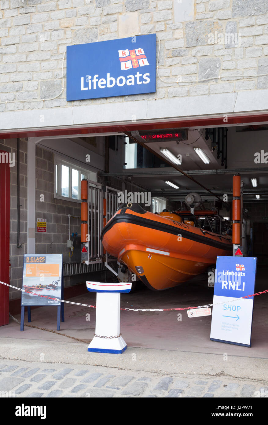 RNLI lifeboat, Lyme Regis Dorset UK Stock Photo