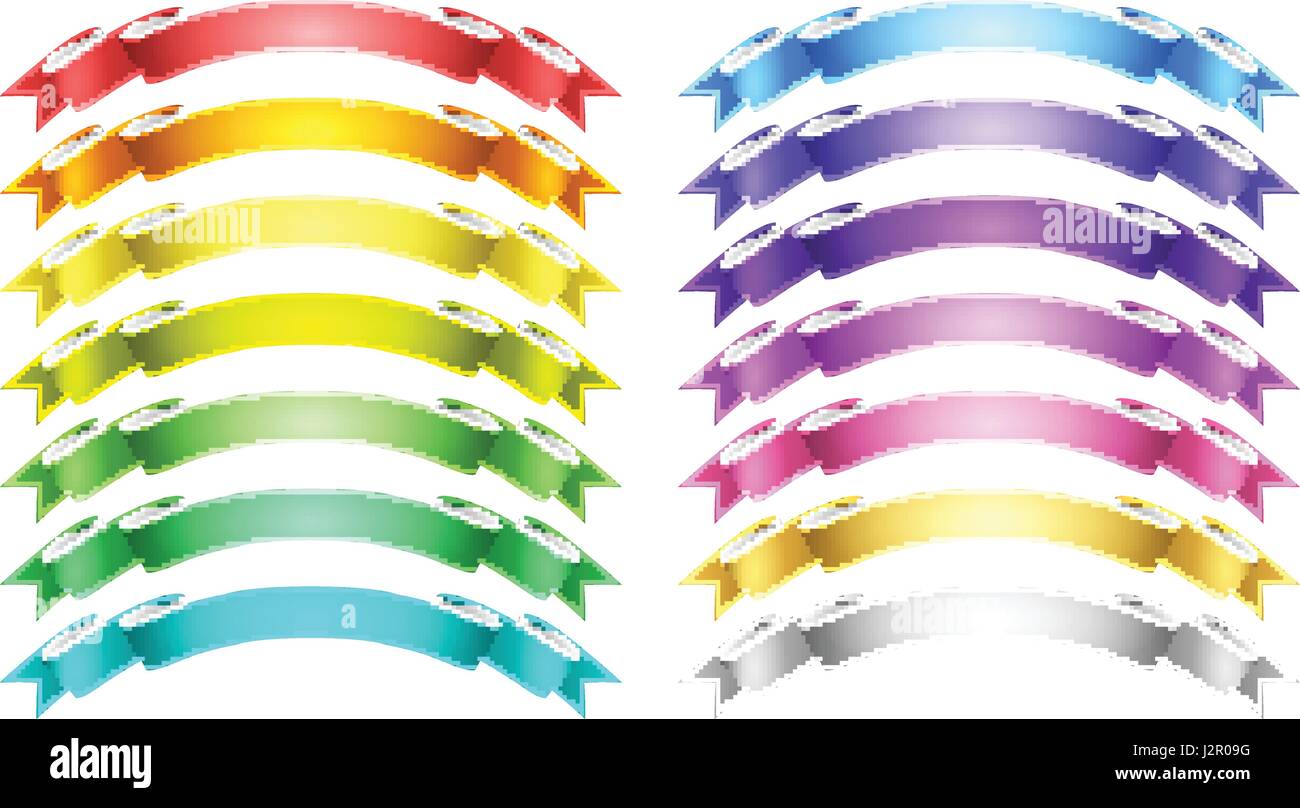 vector ribbons set Stock Vector Image & Art - Alamy