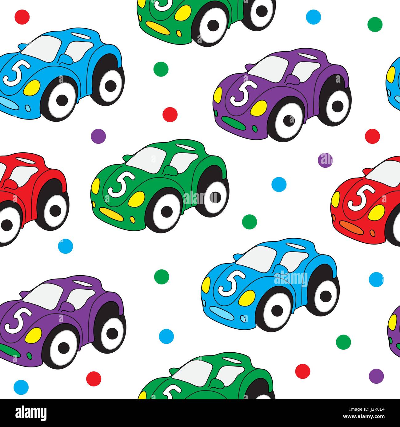 Children s toy car seamless texture. Car background, children s wallpaper.  Vector illustration Stock Vector Image & Art - Alamy
