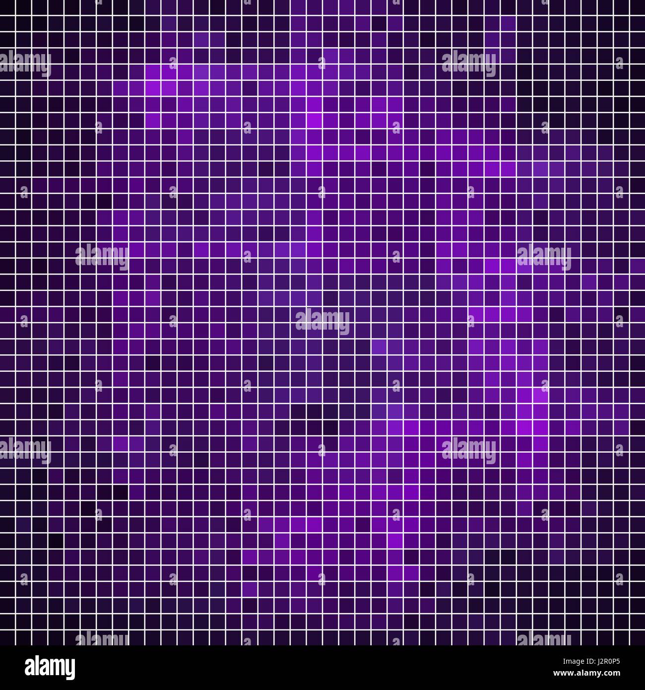 abstract vector square pixel mosaic background - purple and violet ...