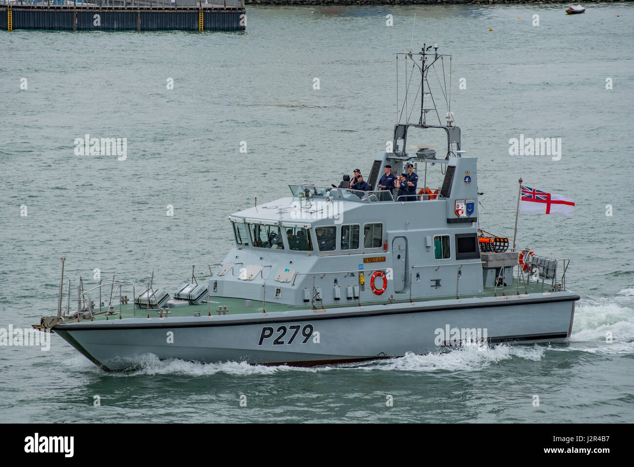 HMS Blazer (P279) at Portsmouth, UK on the 24th April 2017. Stock Photo