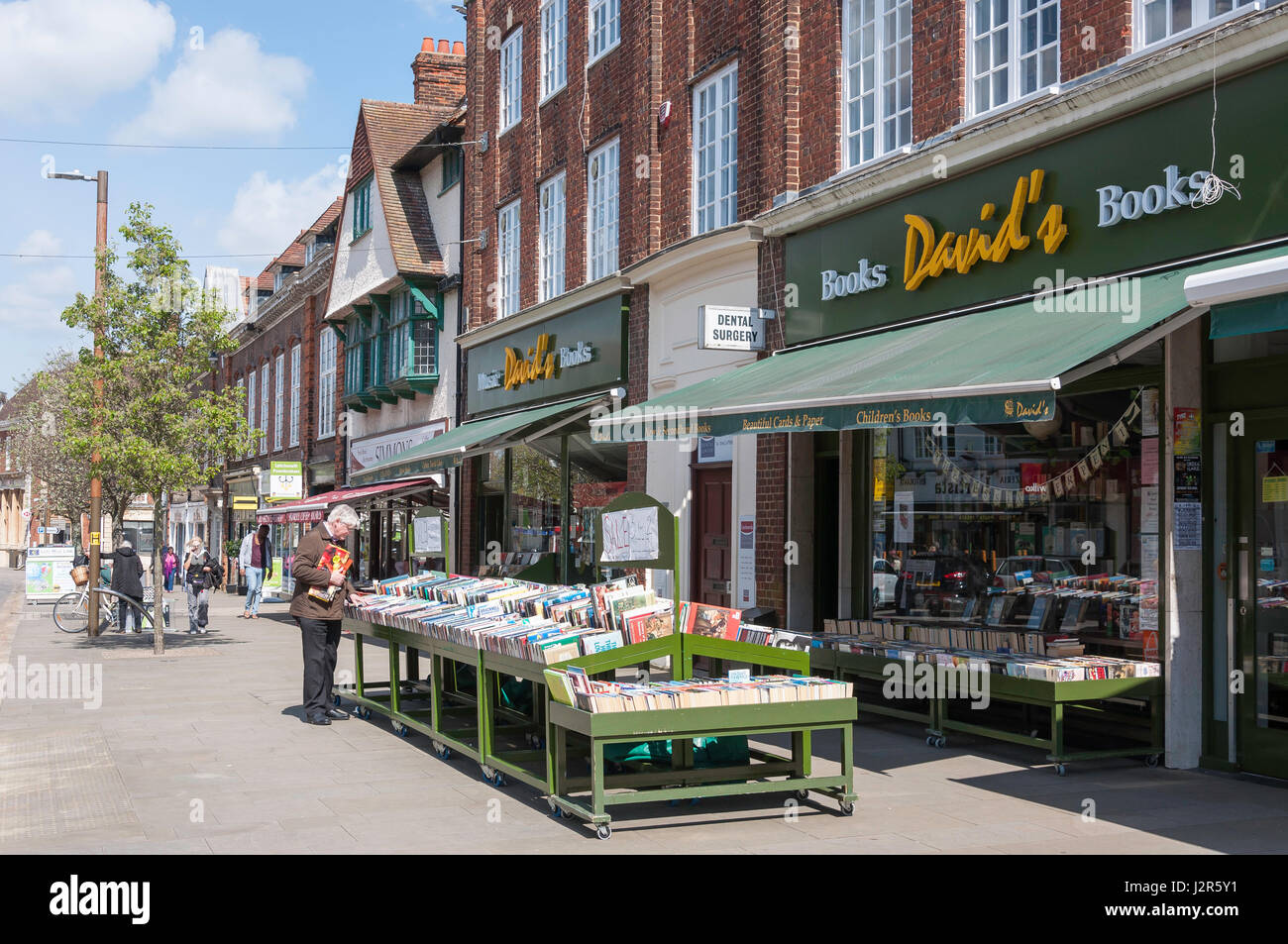 David's Book Shop, Eastcheap, Letchworth Garden City, Hertfordshire, England, United Kingdom Stock Photo