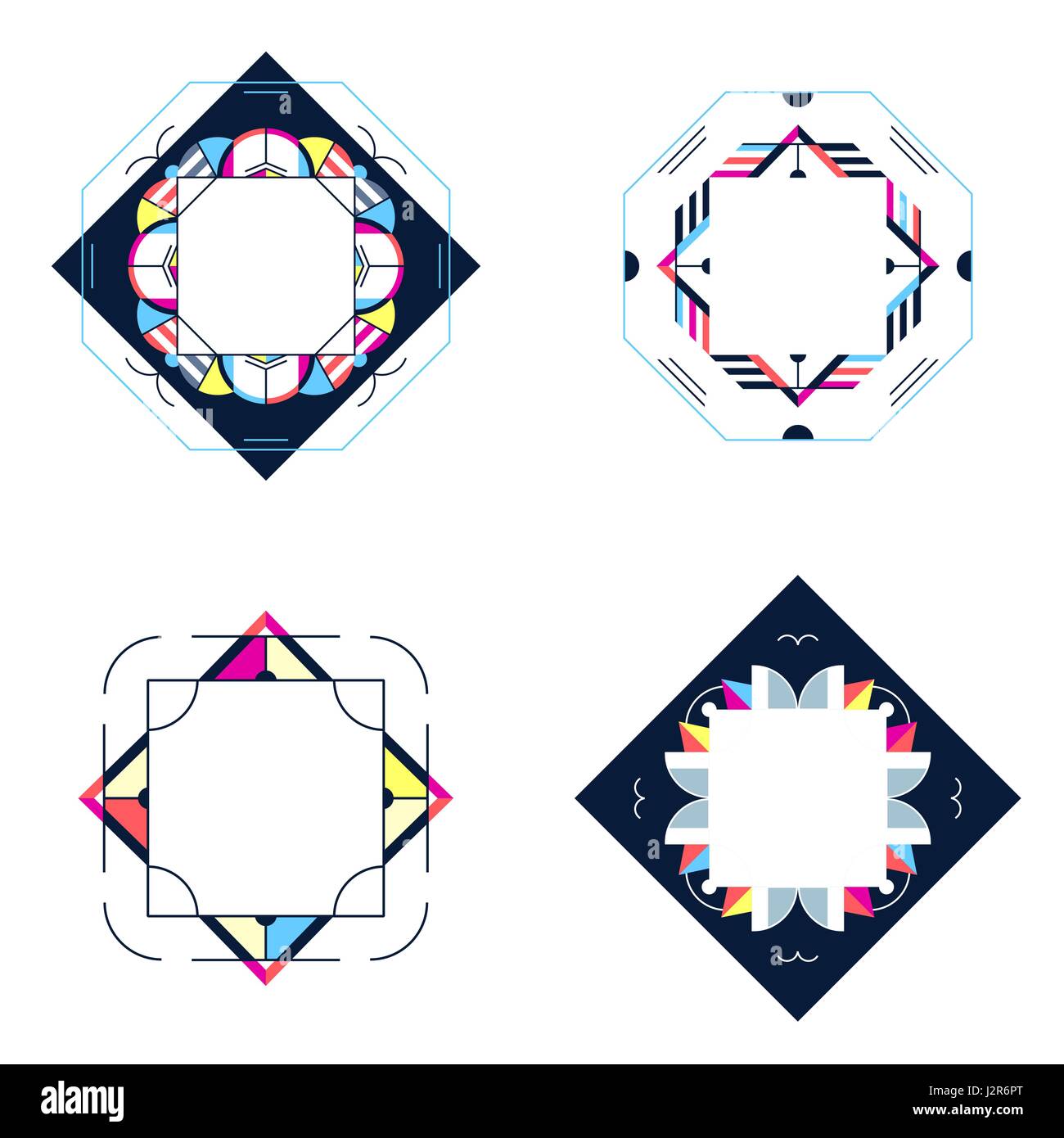Elegant frame and geometrical linear pattern background design ...