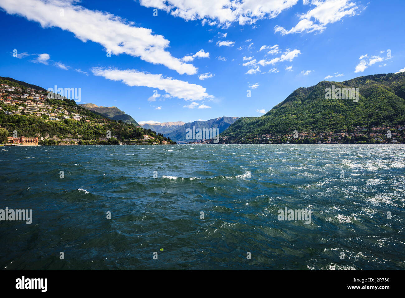 Lago di Como panorama Stock Photo