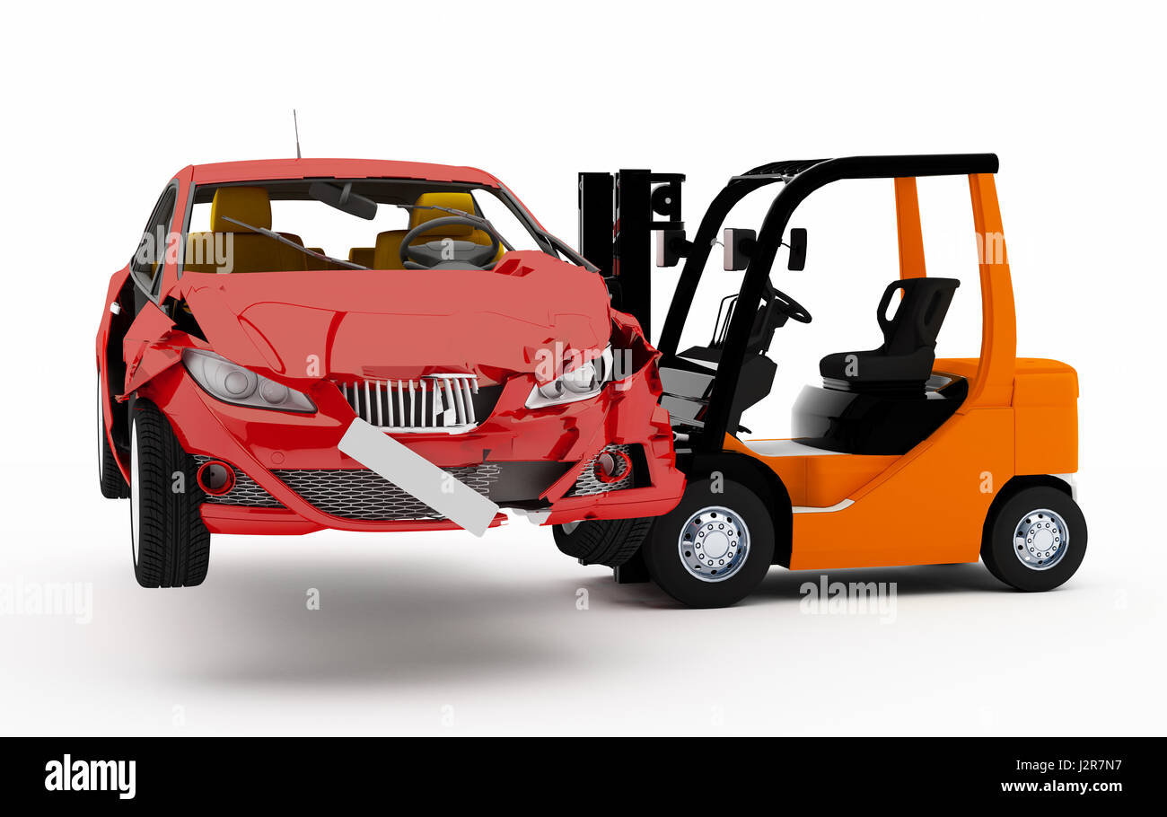 Fork lift truck accident hires stock photography and images Alamy