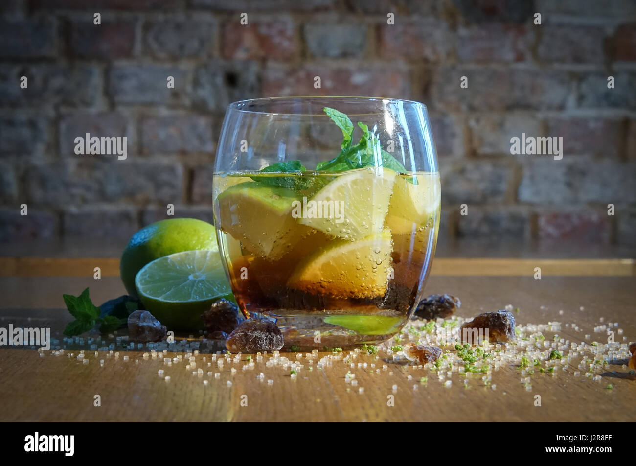 Mojito in a glass - drink Stock Photo