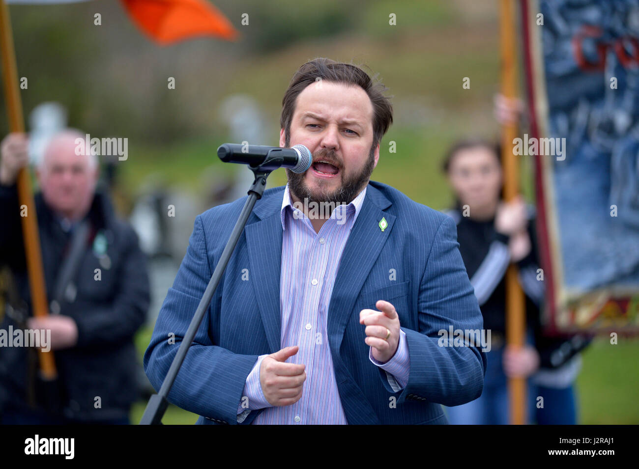Senator Pádraig Mac Lochlainn, Sinn Féin's spokesperson on Justice, Equality and Defence in the Republic of Ireland. Stock Photo