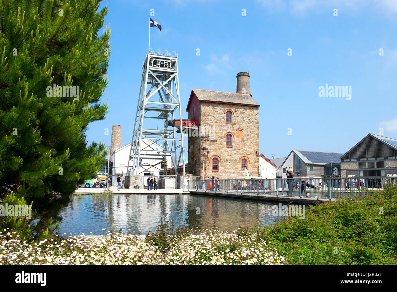 Heartlands World Heritage Site at Pool near Redruth in Cornwall, UK Stock Photo