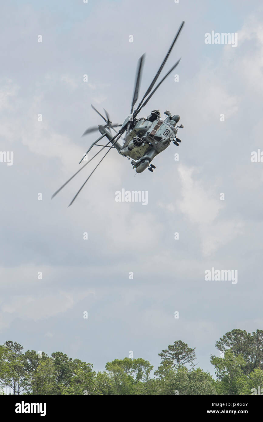 The Marine Air-Ground Task Force Demonstration Team displays the ...