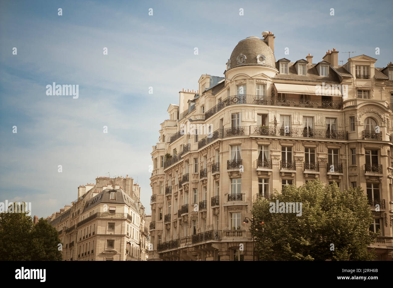 Old apartment buildings in Paris France Stock Photo Alamy