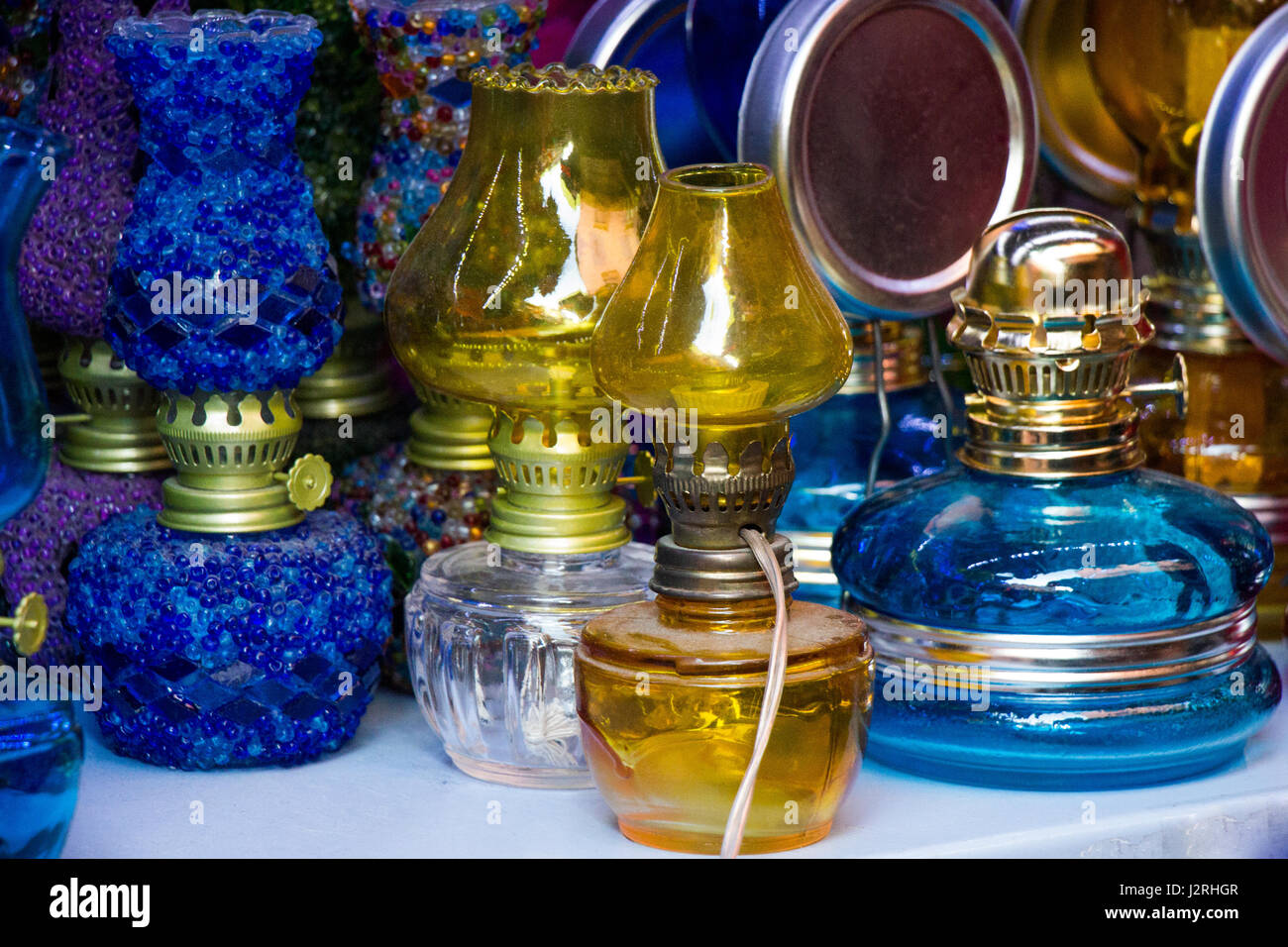 Old retro style lantern made of metal Stock Photo - Alamy