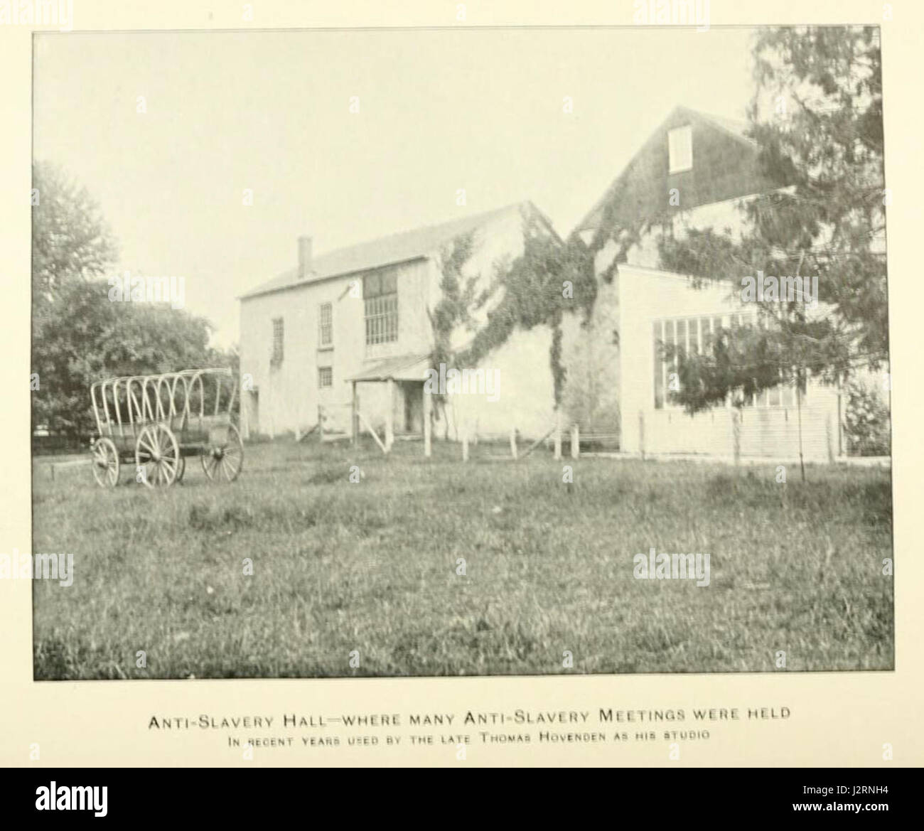 This entry discusses the Corson family history and its connection to Abolition Hall, a significant site in the history of the abolitionist movement. The Hall was associated with the fight for freedom and civil rights in America during the 19th century. Stock Photo