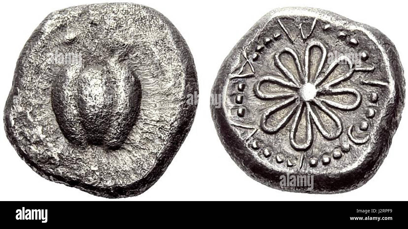 A Melian stater from the 5th century BCE Stock Photo