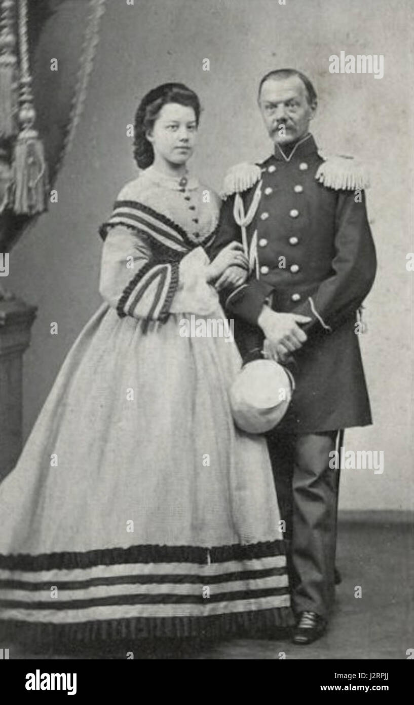 Alexander Petrovich Samsonov (18111882) with his daughter Anna