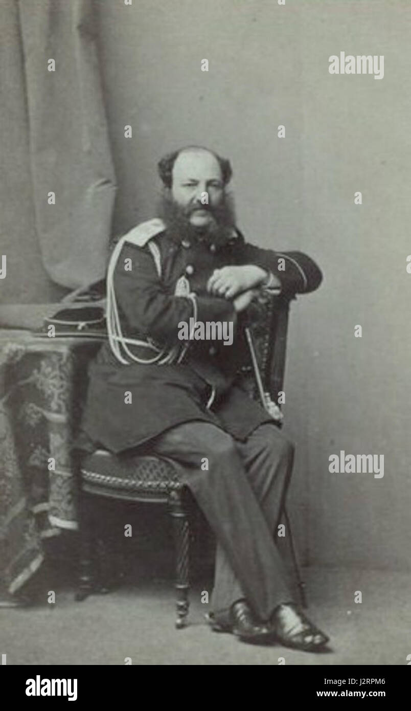 Baron Alexander Karlovich Tetenborn (Tittenborn) (1815-1889), Major General of the retinue of E. I. V. from 04/17/1860 to 04/16/1867 Stock Photo