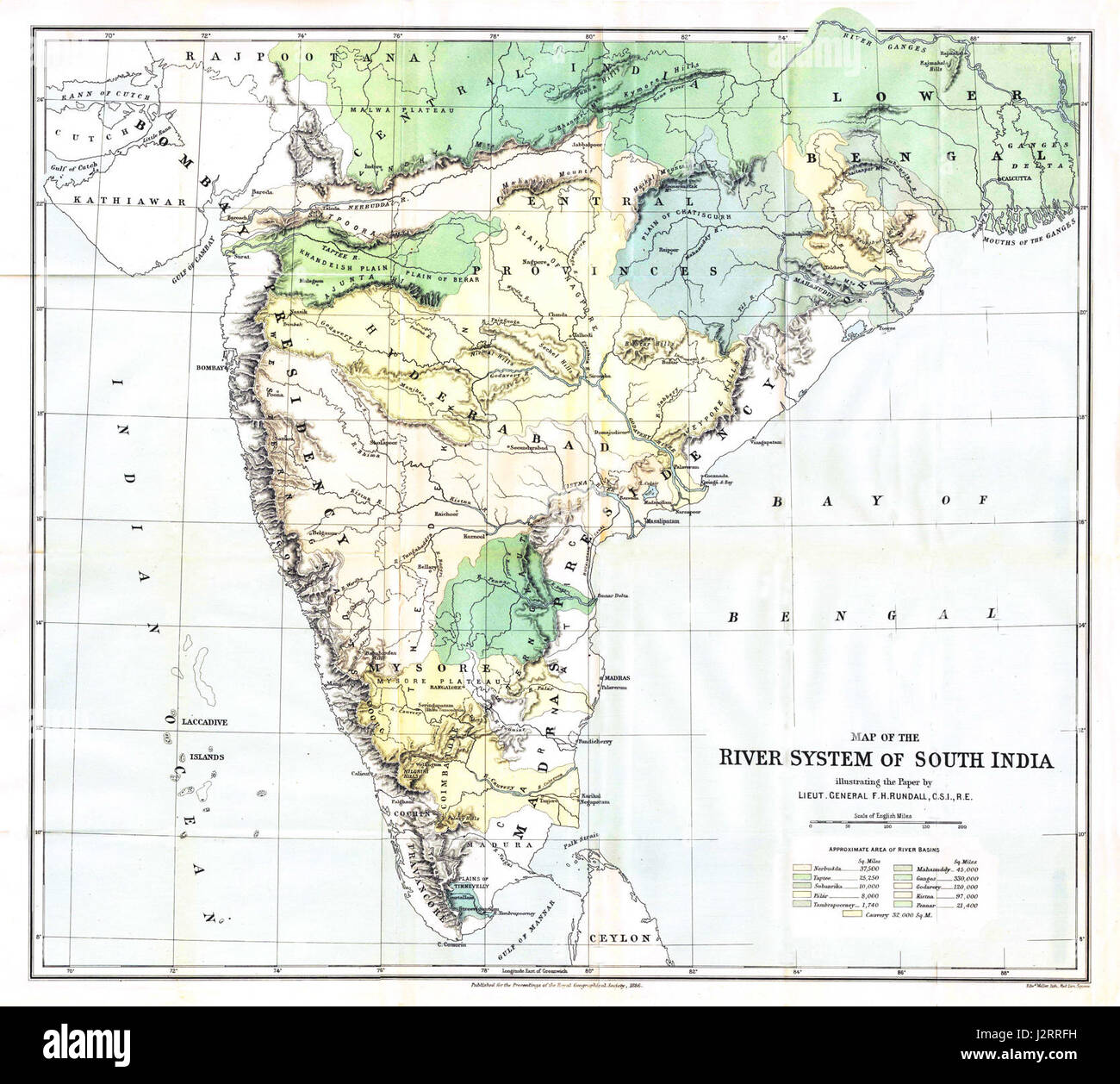 The 1886 River System of South India provides an overview of the major ...