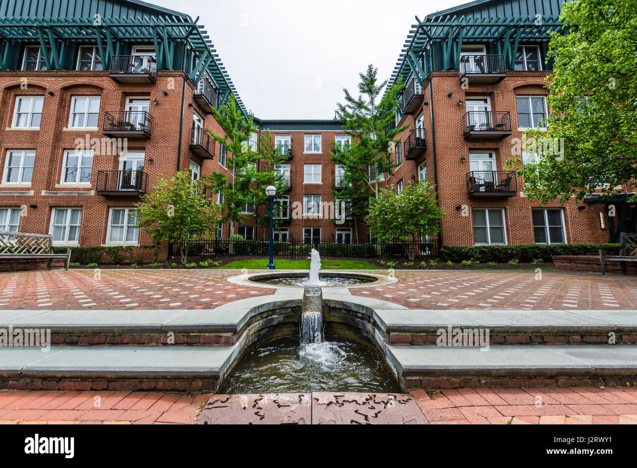 Carroll Creek Promenade Park in Federick, Maryland Stock Photo Alamy