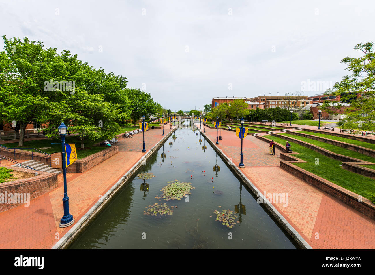 Carroll Creek Promenade Park in Federick, Maryland Stock Photo Alamy