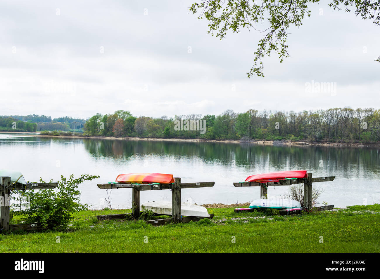Lake Marburg in Codorus State park in Hanover, Pennsylvania Stock Photo