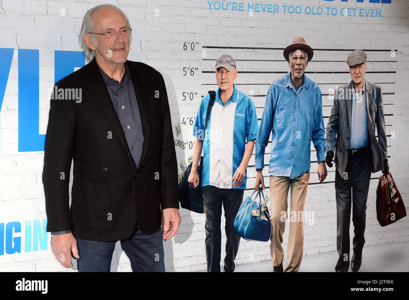 Going In Style New York Premiere at SVA Theater - Red Carpet Arrivals Featuring: Christopher Lloyd Where: New York, New York, United States When: 31 Mar 2017 Stock Photo