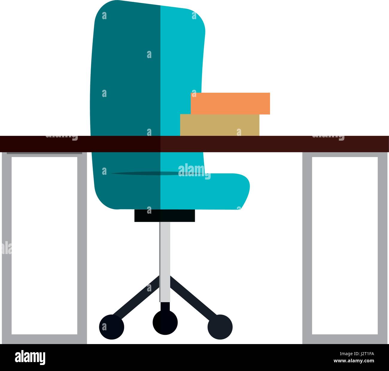 office workplace isolated icon Stock Vector Image & Art - Alamy