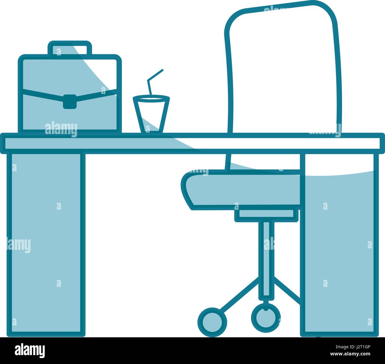 office workplace isolated icon Stock Vector Image & Art - Alamy