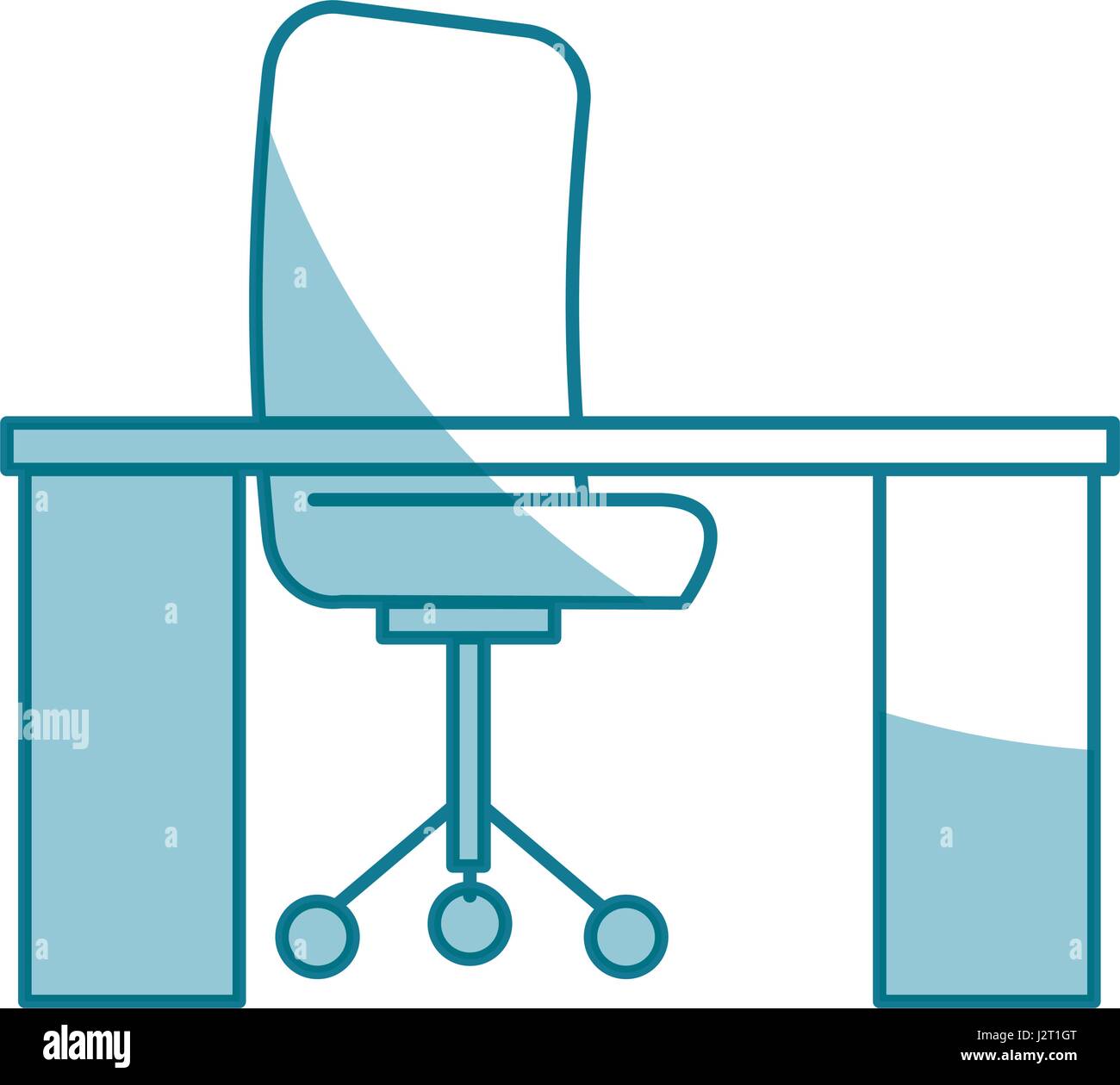 office workplace isolated icon Stock Vector Image & Art - Alamy