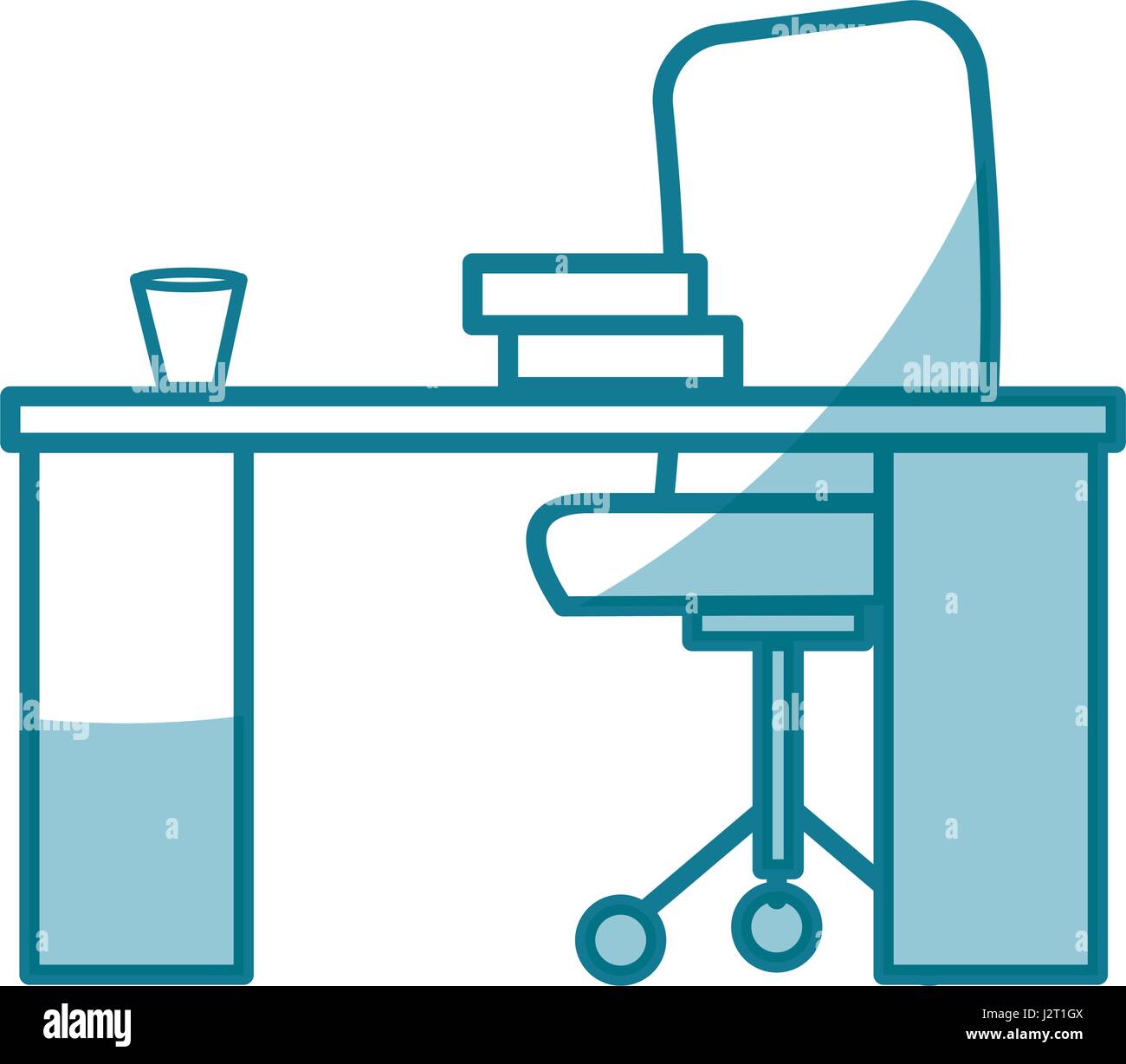 office workplace isolated icon Stock Vector Image & Art - Alamy