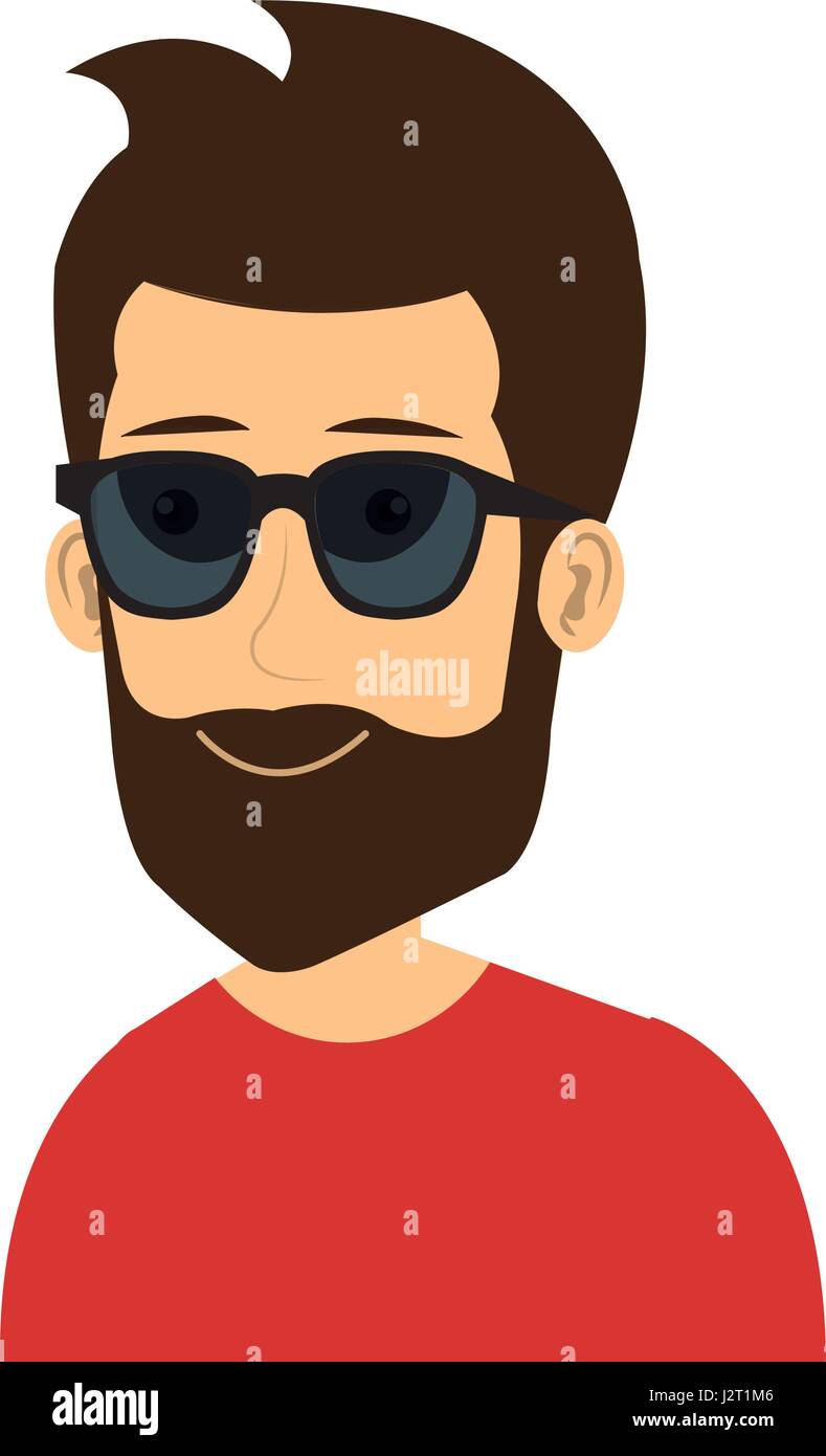 young man with sunglasses avatar character Stock Vector Image & Art - Alamy