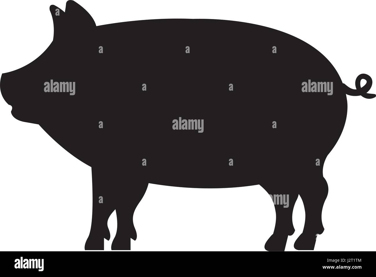 pig animal farm isolated icon Stock Vector Image & Art - Alamy