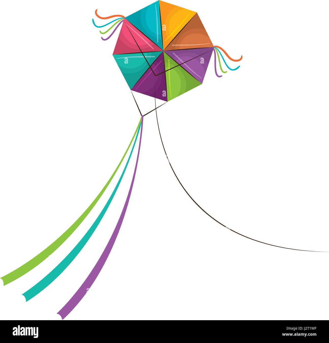 kite flying isolated icon Stock Vector Image & Art - Alamy