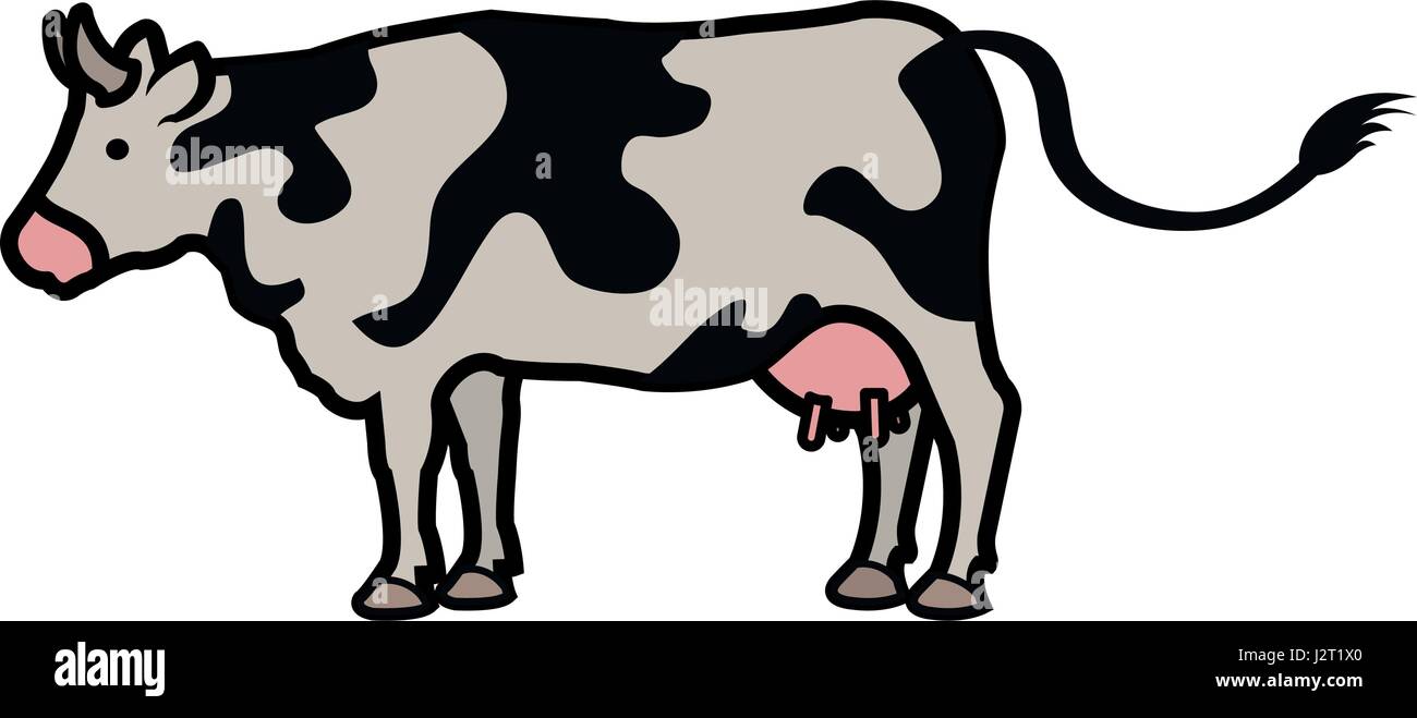 cow farm animal icon Stock Vector Image & Art - Alamy