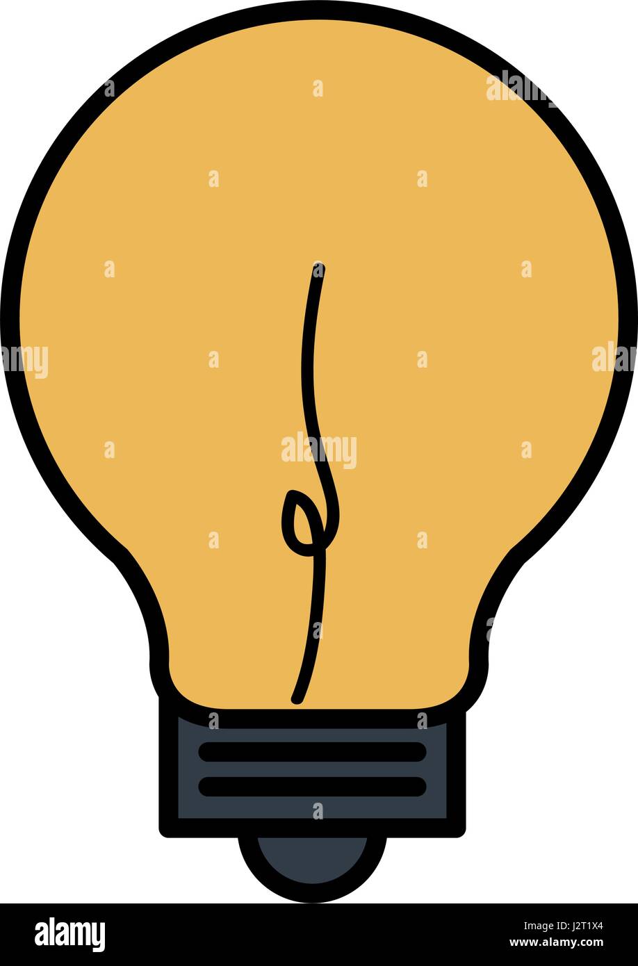 bulb light isolated icon Stock Vector Image & Art - Alamy