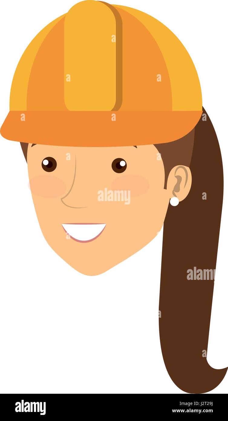 construction worker woman avatar character Stock Vector Image & Art - Alamy