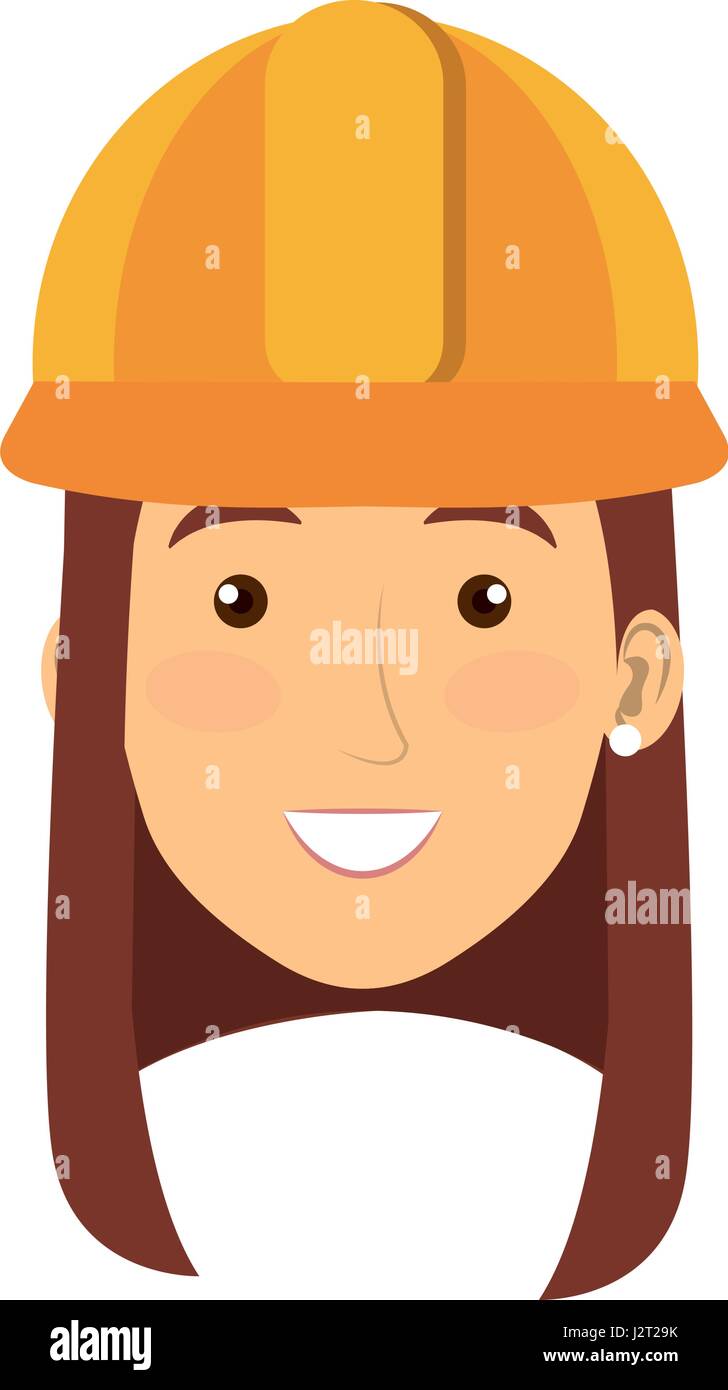 construction worker woman avatar character Stock Vector Image & Art - Alamy