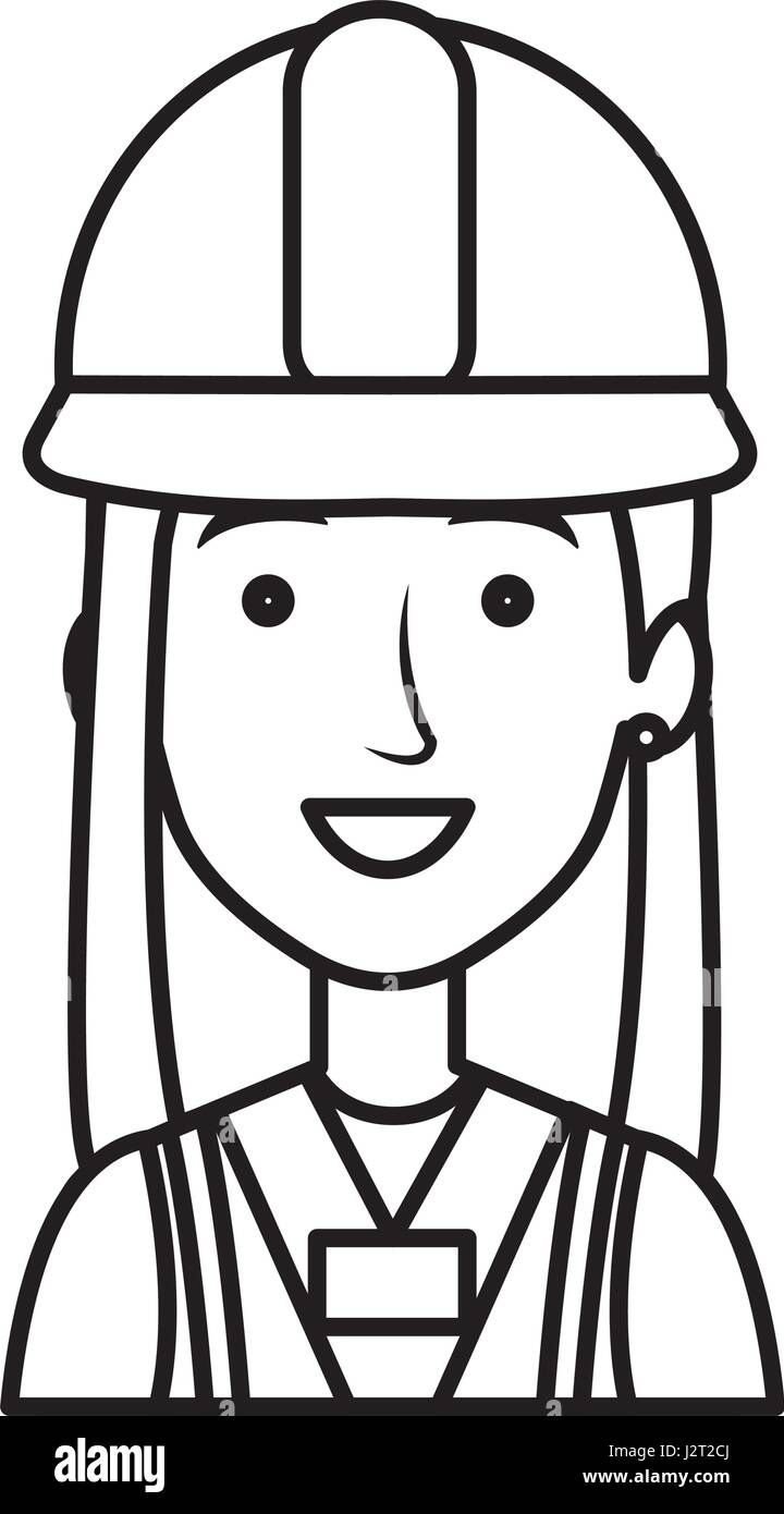 construction worker woman avatar character Stock Vector Image & Art - Alamy