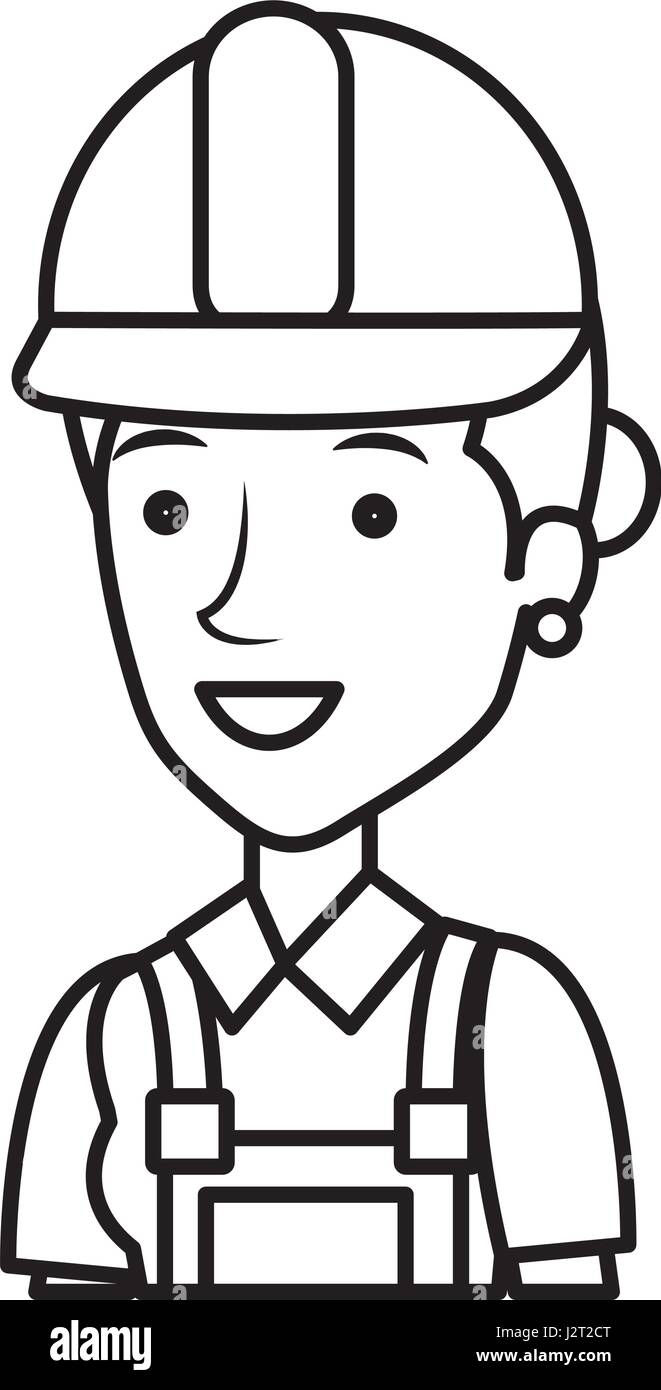 construction worker woman avatar character Stock Vector Image & Art - Alamy