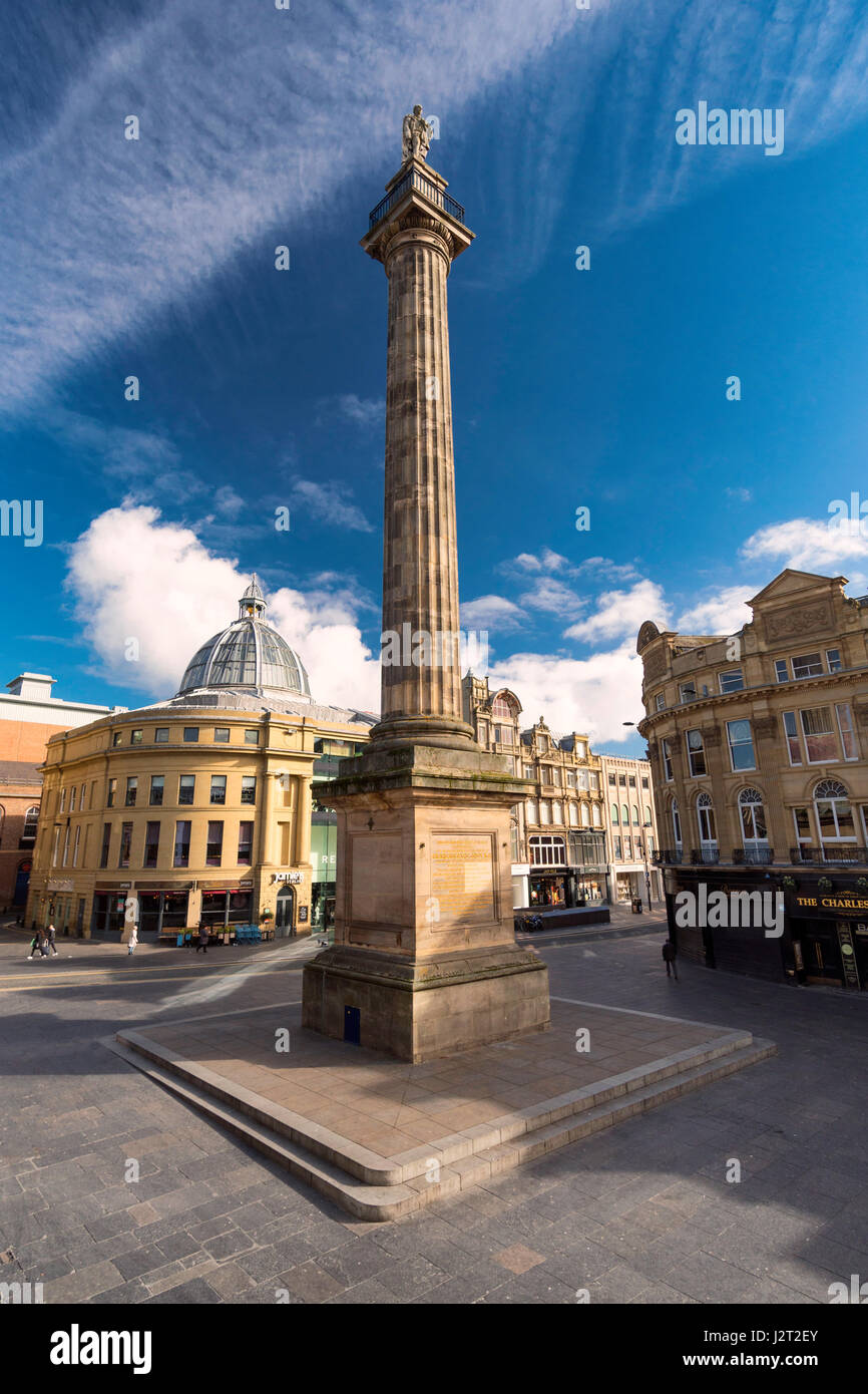 Grey's Monument, Newcastle upon Tyne Stock Photo Alamy