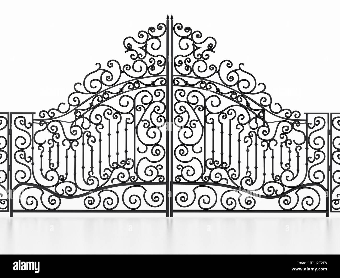 Wrought iron ornamental gate hires stock photography and images Alamy