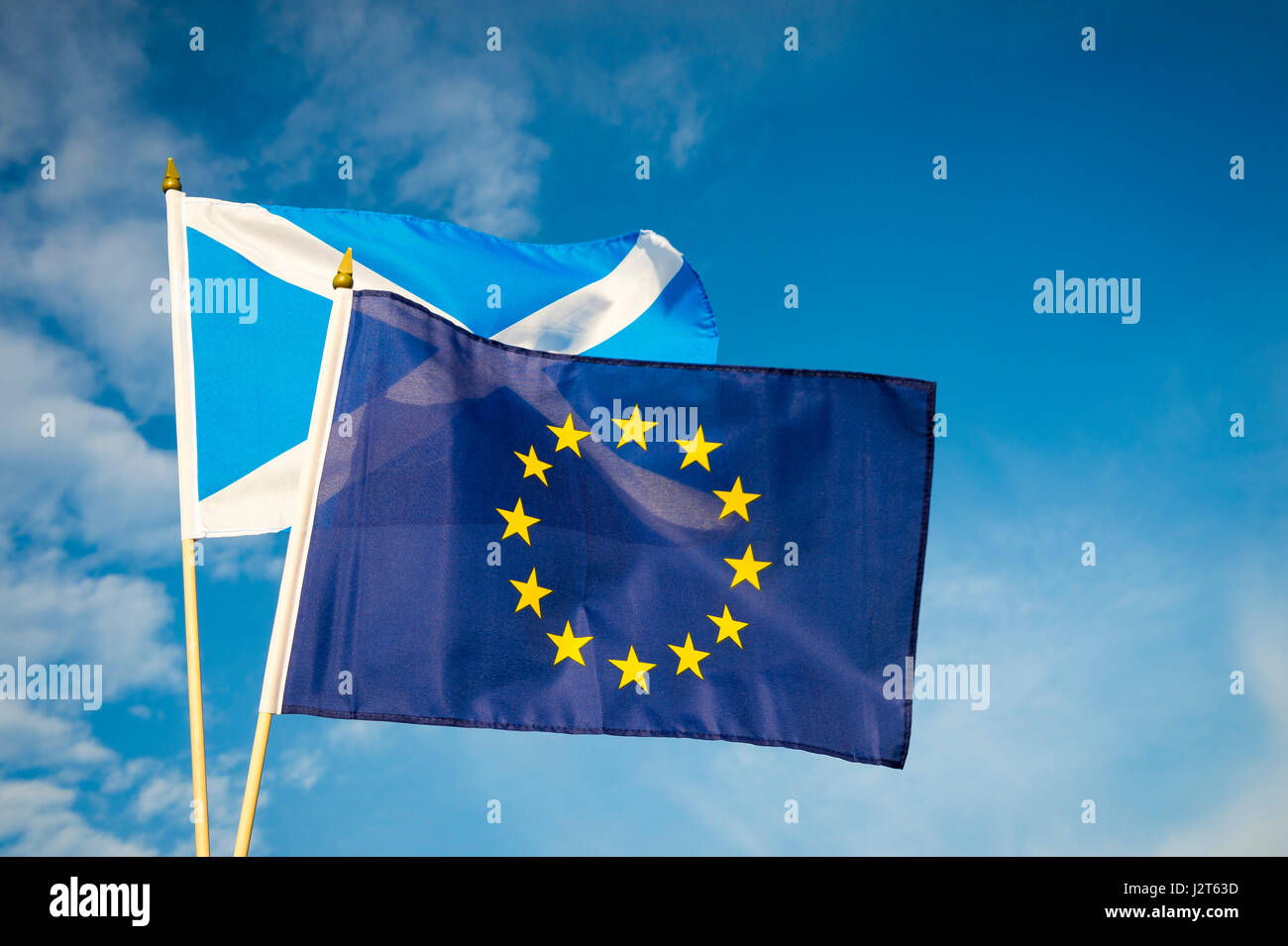 Waving scottish flag hires stock photography and images Alamy