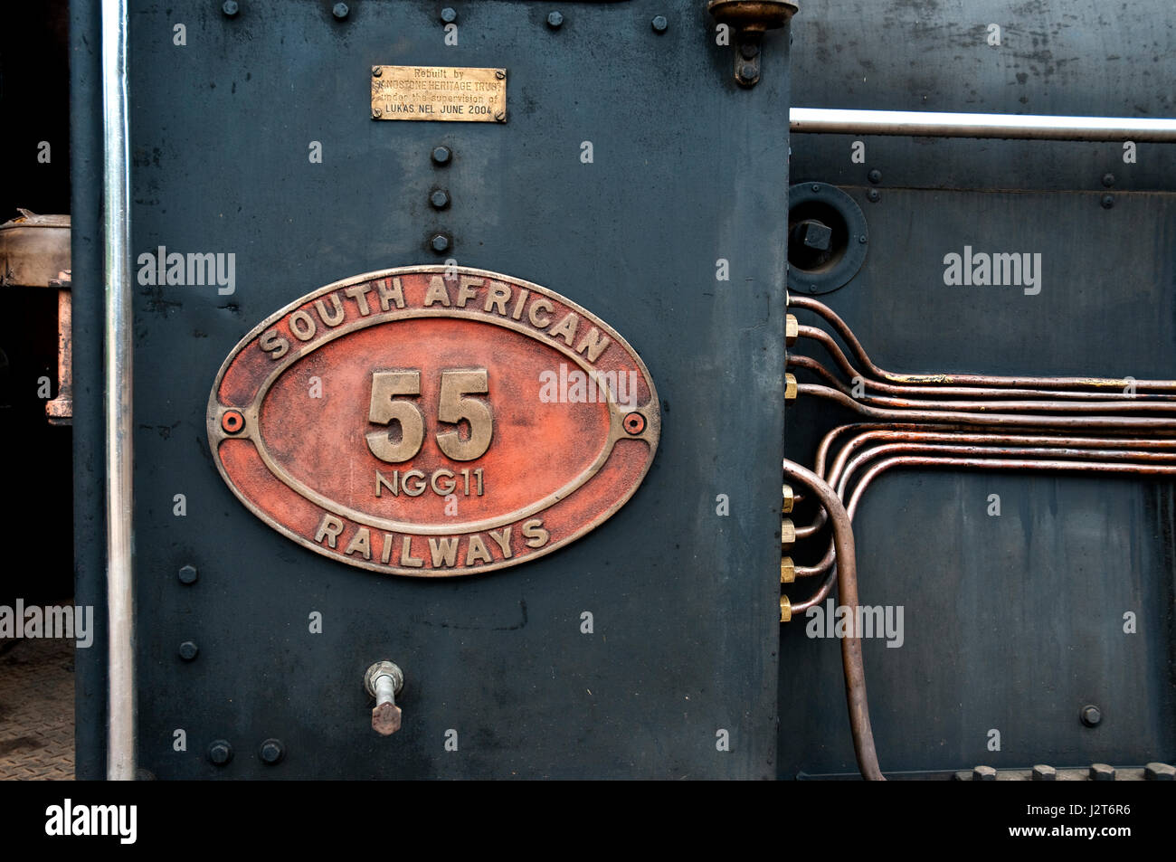 Old South African railways train manufactured in Bristol England Stock Photo