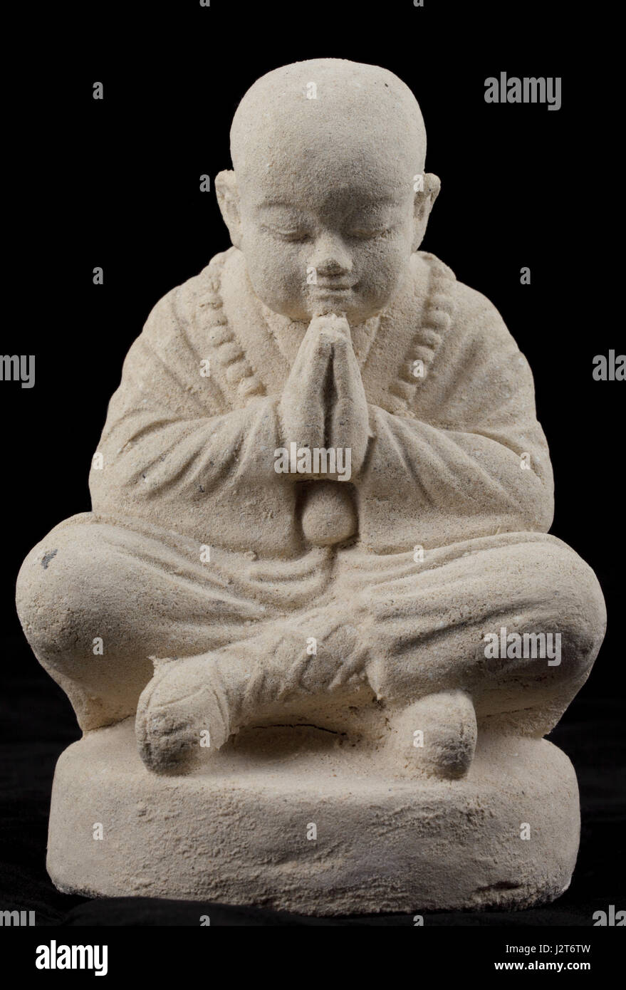 Buddhist monk statue Stock Photo Alamy