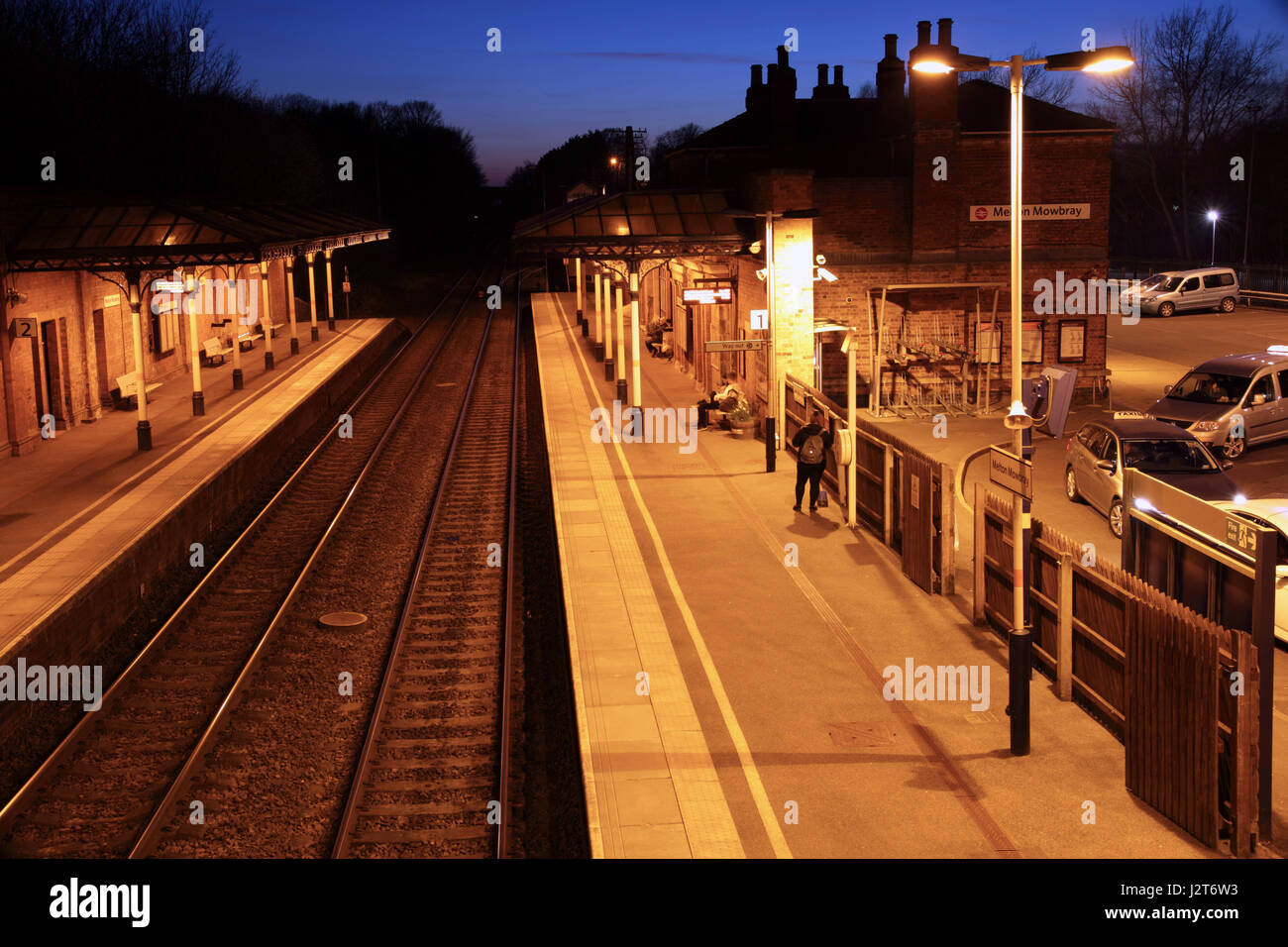 Melton Mowbray train station Stock Photo Alamy